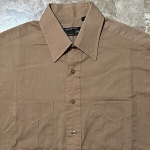 Vintage JCPenney Shirt Mens Medium Penneys Short Sleeve Cotton True 80s